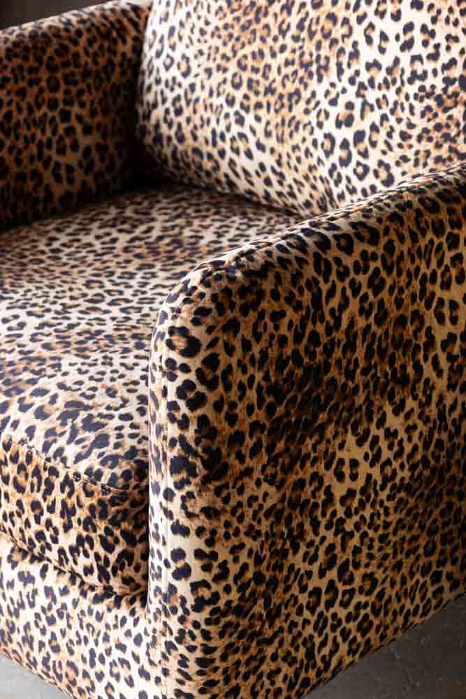 The Edie Leopard Print Armchair