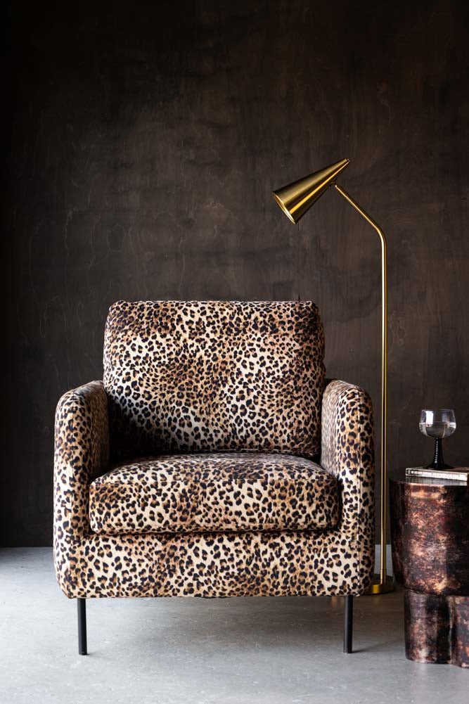 The Edie Leopard Print Armchair