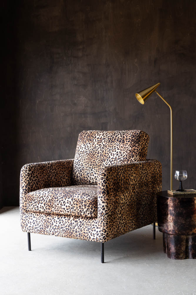 The Edie Leopard Print Armchair