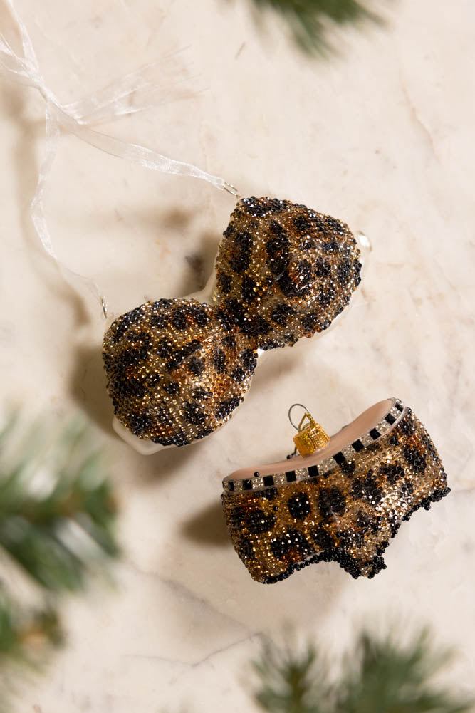 Leopard Print Bikini Christmas Tree Decoration - Available in Two Options
