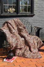 Leopard Print Scalloped Edge Quilt
