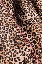 Leopard Print Scalloped Edge Quilt