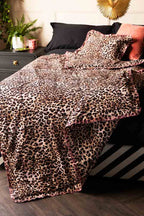 Leopard Print Scalloped Edge Quilt