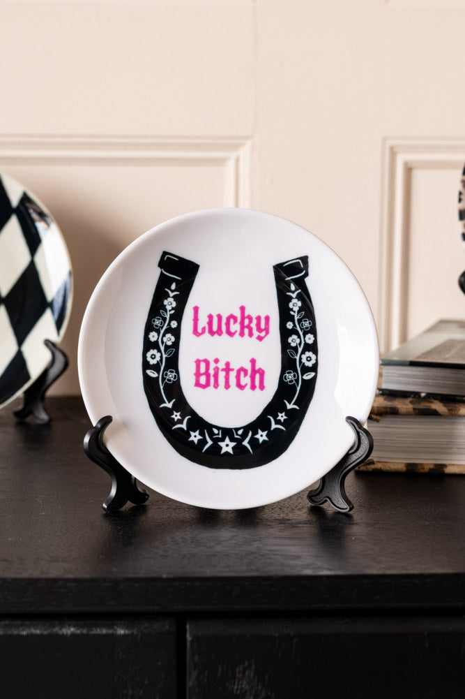 Lucky Bitch Decorative Wall Plate