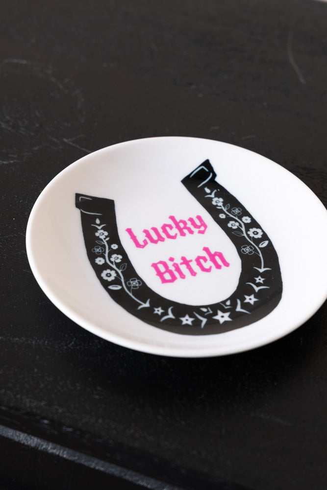 Lucky Bitch Decorative Wall Plate