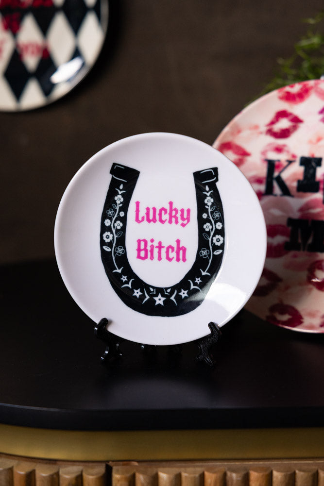 Lucky Bitch Decorative Wall Plate