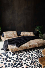 Mabel Large 2 Seater Sofa Bed in Leopard Love Velvet