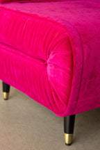 Mabel Large 2 Seater Sofa Bed in Luxe Needlecord Velvet Harry's Pink