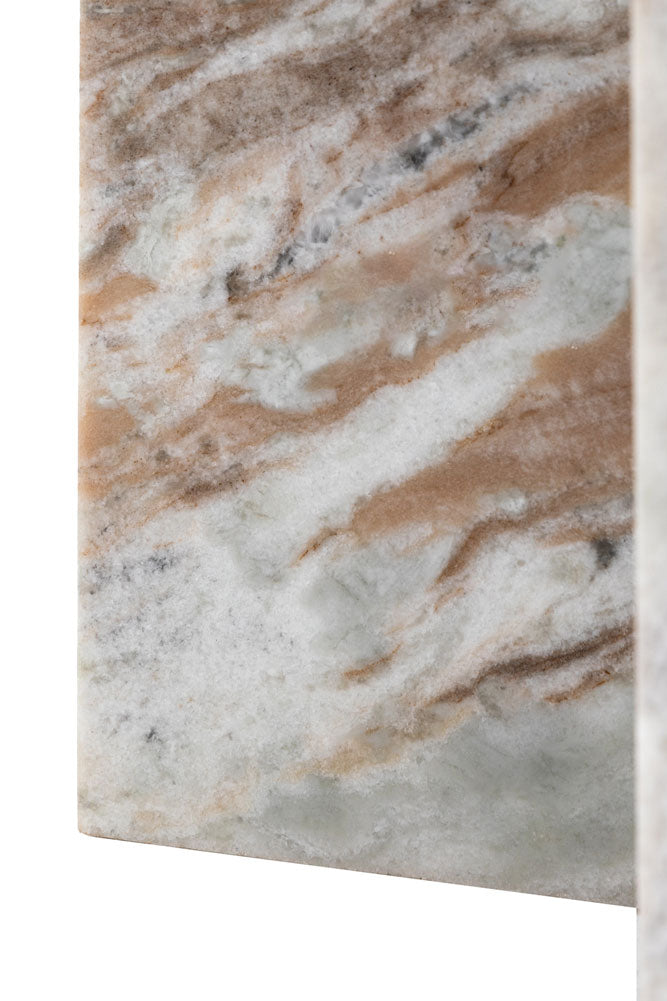 White Marble Round Side Table