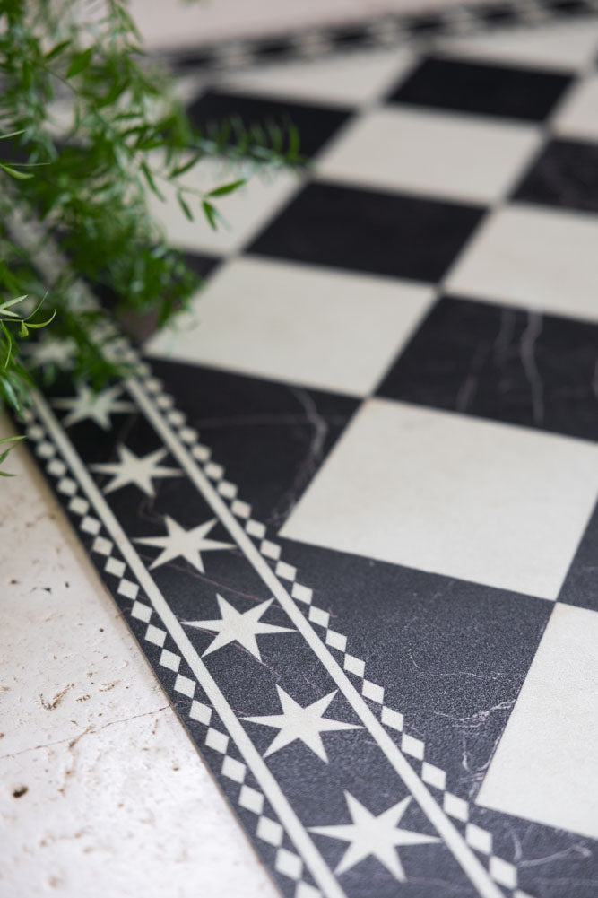 Marble Tile Effect Large Durable Floor Mat