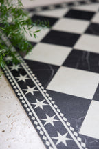Marble Tile Effect Large Durable Floor Mat