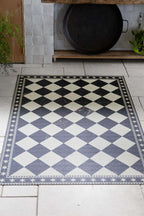 Marble Tile Effect Large Durable Floor Mat