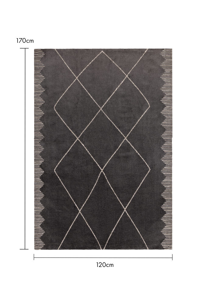 Mason Black Diamond Rug - 3 Sizes Available