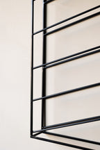 Matte Black Metal Wine Rack