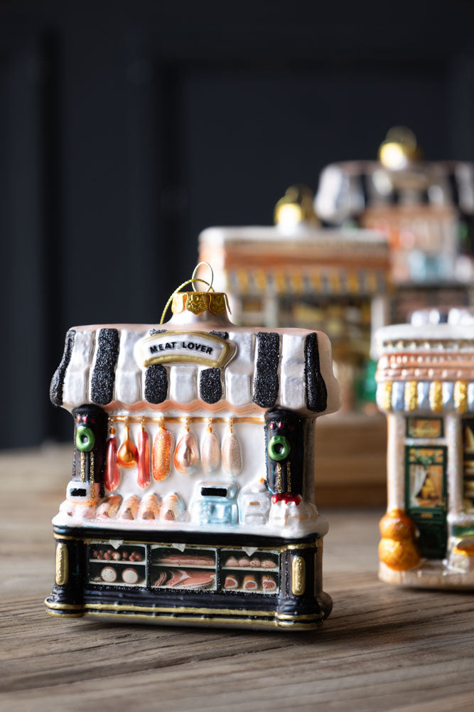 Meat Trader Glass Christmas Tree Decoration