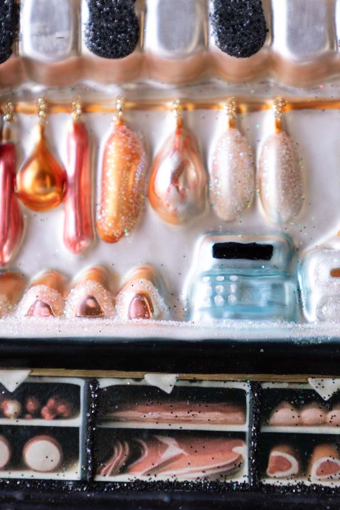 Meat Trader Glass Christmas Tree Decoration