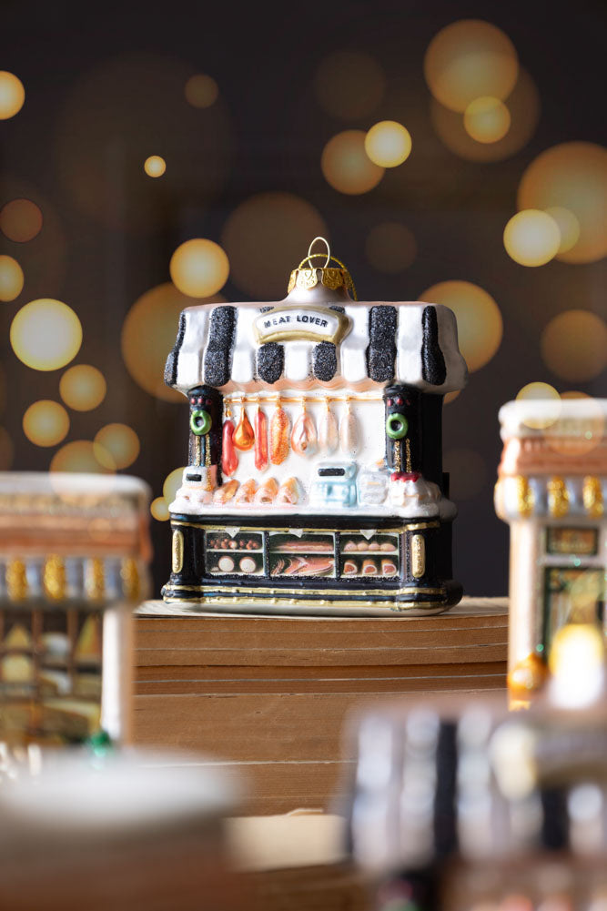 Meat Trader Glass Christmas Tree Decoration