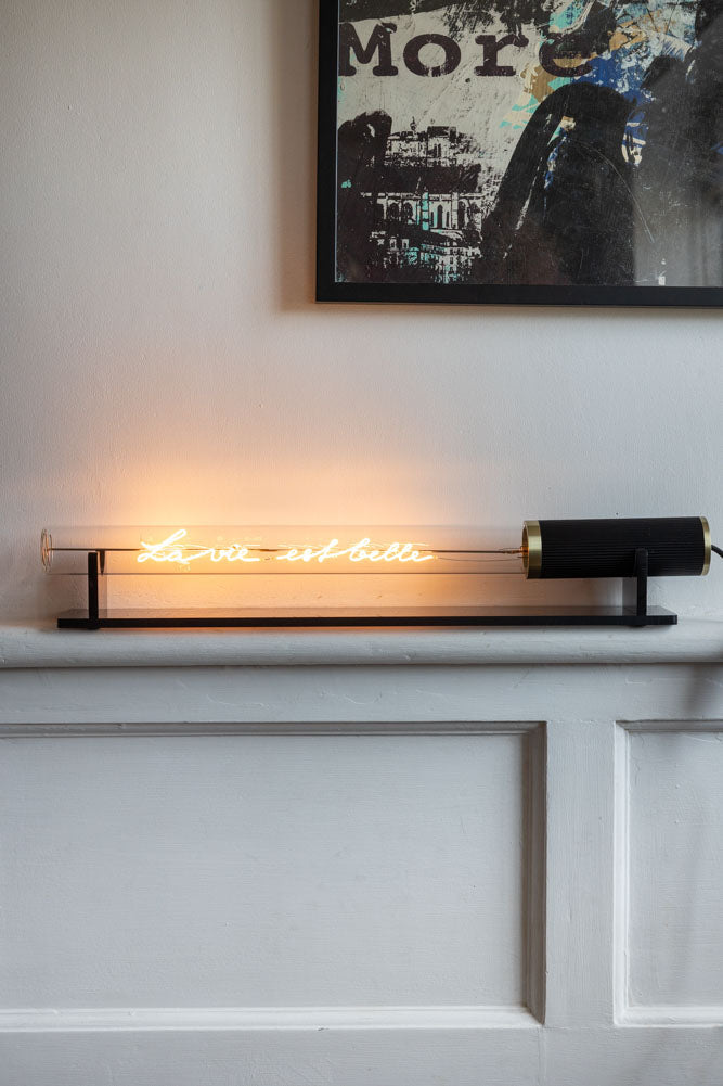 Message In A Tube Light - La Vie Est Belle