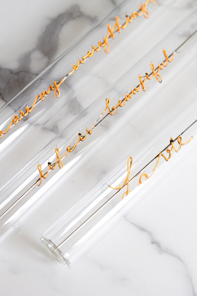 Message In A Tube Light - Life Is Beautiful