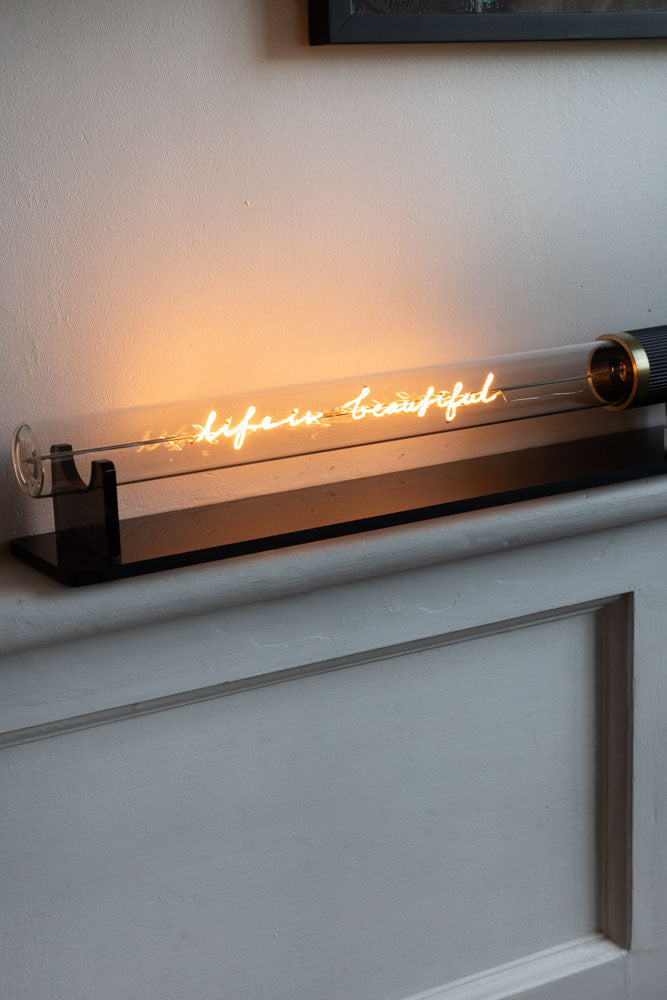 Message In A Tube Light - Life Is Beautiful