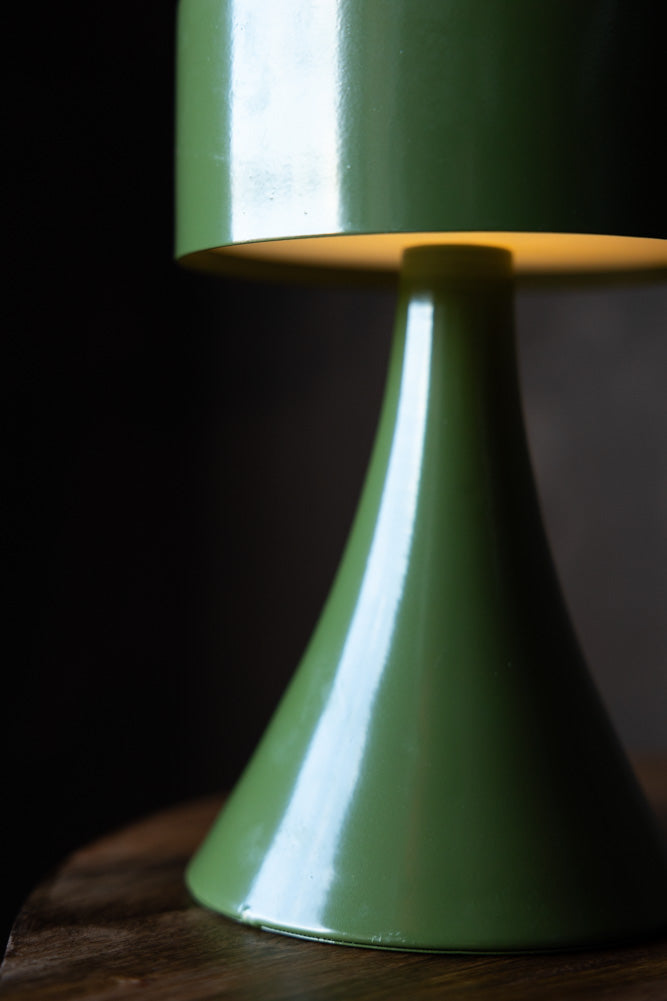 Battery-Powered Cordless Table Lamp In Green