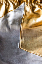 Metallic Gold & Silver Star Christmas Sack