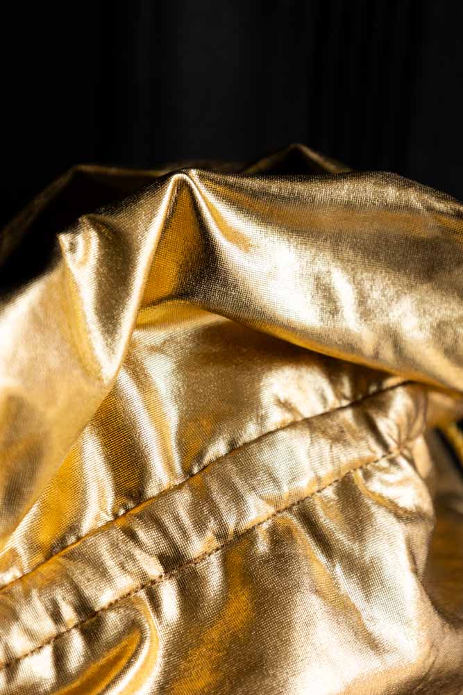 Metallic Gold & Silver Star Christmas Sack