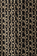 Midnight Daisy Print Eyelet Blackout Lined Curtains - Available in 6 Sizes