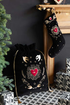 Milagro Red & Gold Embroidered Christmas Sack