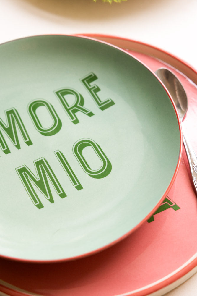 Mint Green Amore Mio Plate