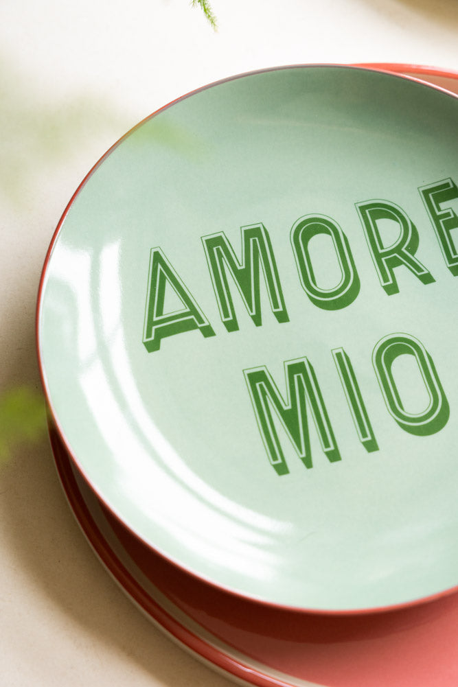 Mint Green Amore Mio Plate