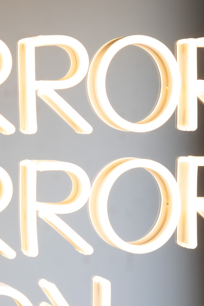 Mirror, Mirror...Framed Neon Wall Light - Available in Two Options
