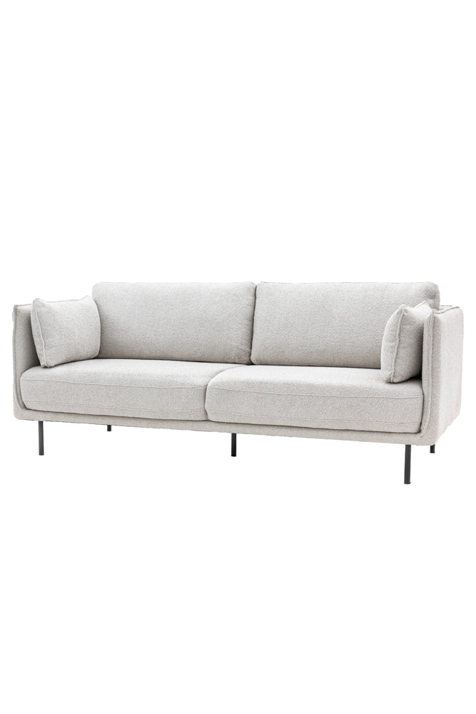 Modern Natural Boucle 3-Seater Sofa