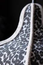 Monochrome Leopard Print Tassel Edge Ceiling Light