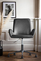 Moulded Swivel Chair Charcoal