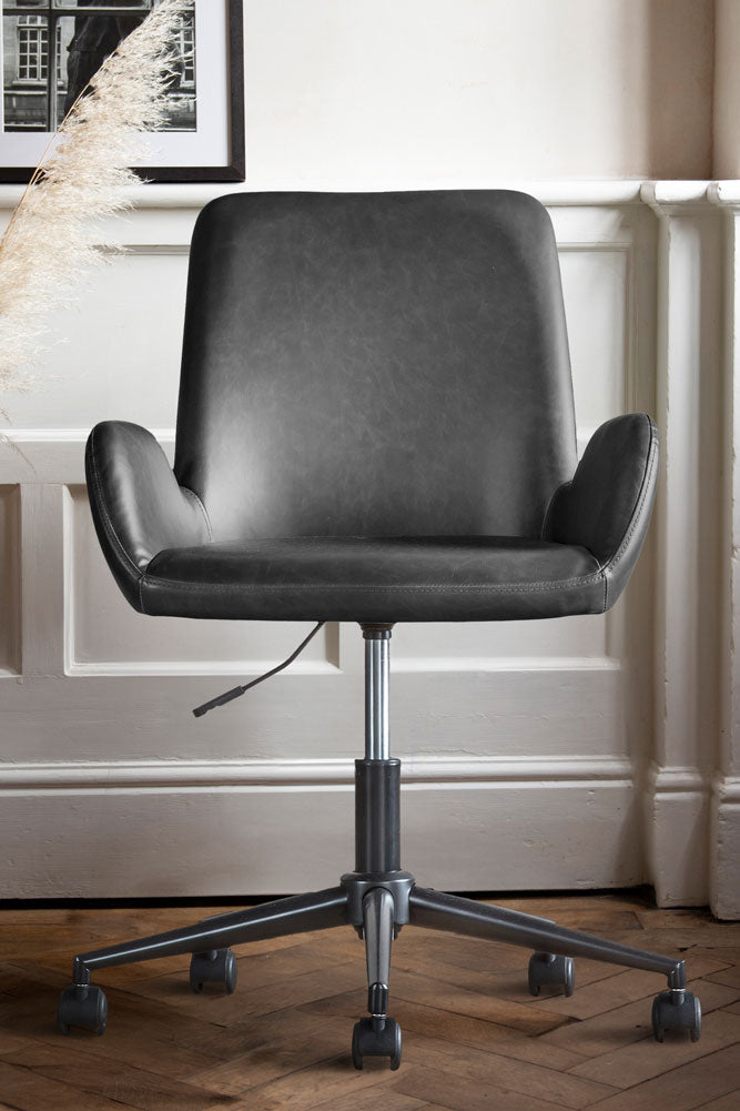 Moulded Swivel Chair Charcoal