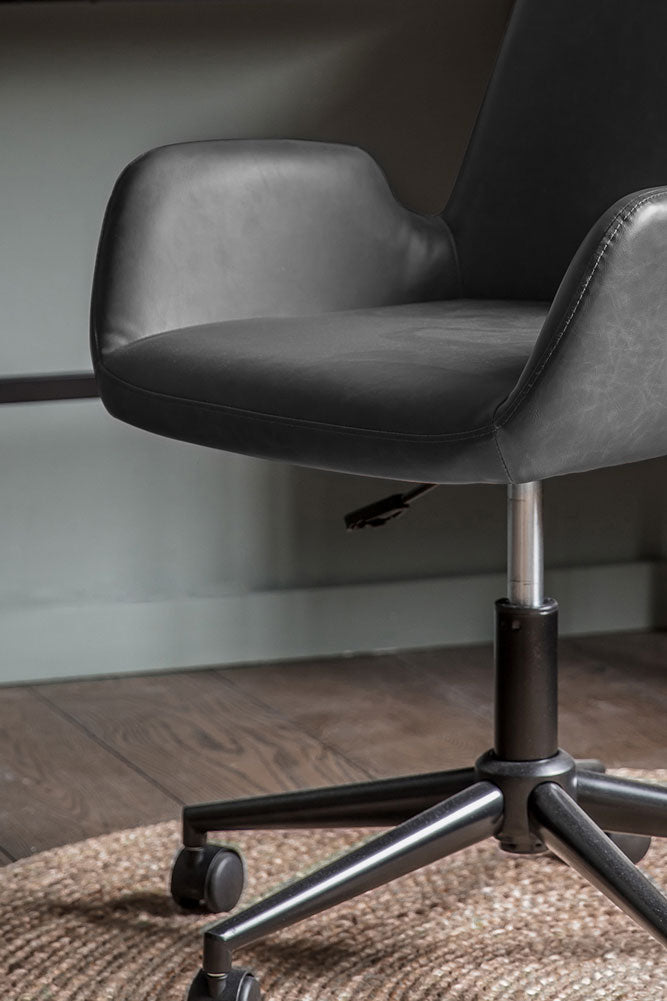 Moulded Swivel Chair Charcoal