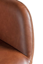 Moulded Swivel Chair Mocha