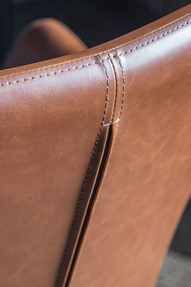 Moulded Swivel Chair Mocha