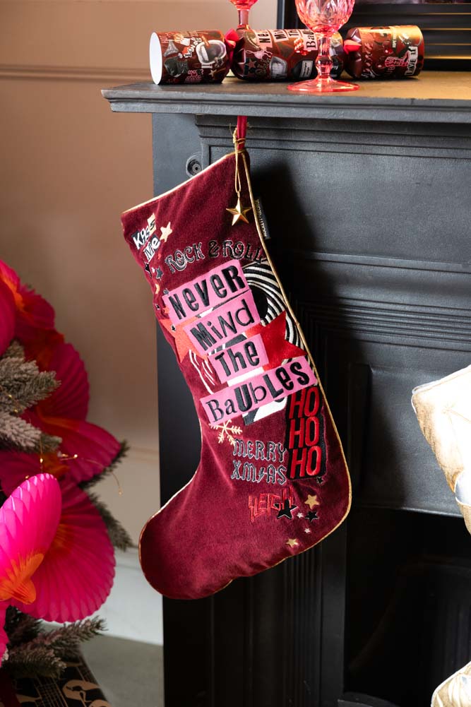 Never Mind The Baubles Christmas Stocking