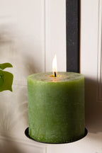 Olive Green Pillar Candle