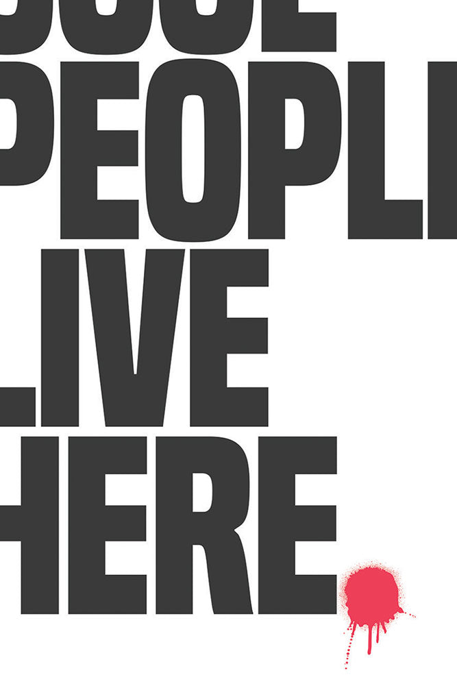 Only Cool People Live Here Art Print - Unframed