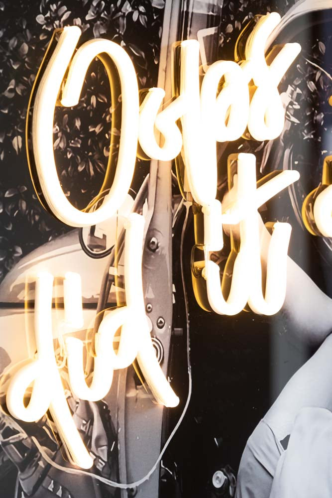 Oops I Did It Again...Framed Neon Wall Light - Available in Two Options