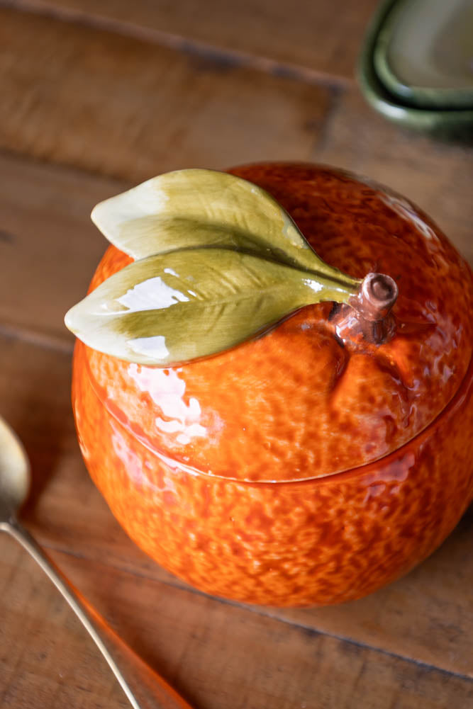 Orange Storage Jar