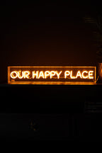 Our Happy Place Neon Light Box