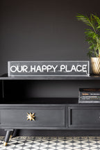 Our Happy Place Neon Light Box