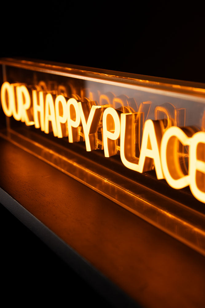 Our Happy Place Neon Light Box