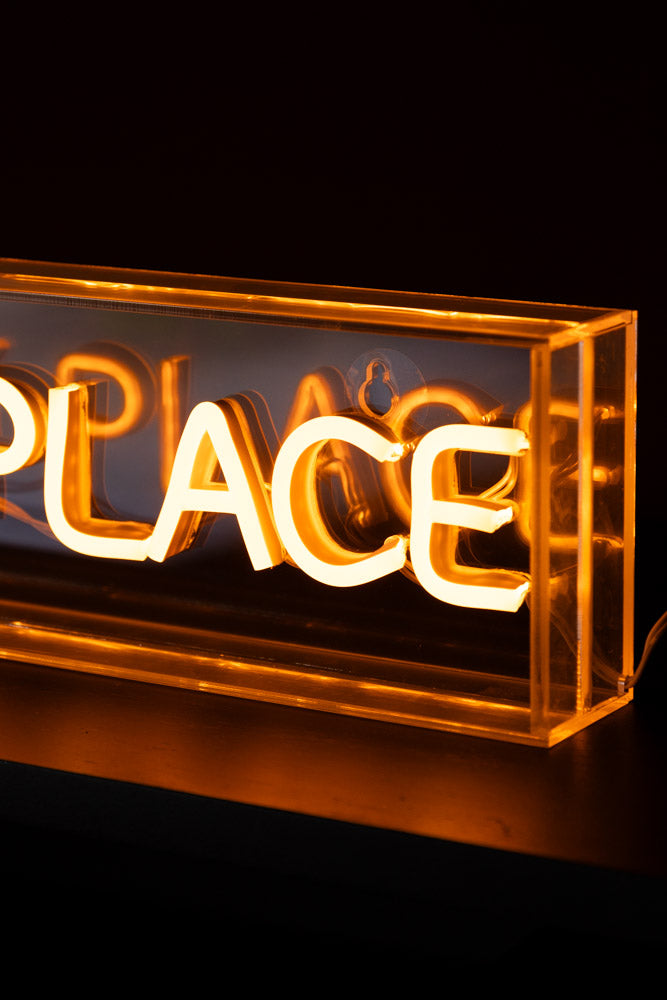 Our Happy Place Neon Light Box