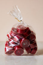 Pack of 20 Tealight Candles in Deep Red