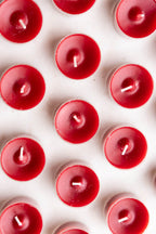 Pack of 20 Tealight Candles in Deep Red